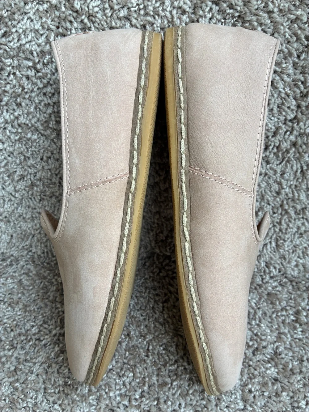 CHARIX Women’s Safari Beige Nubuck Slip-On Loafer size 40 EU